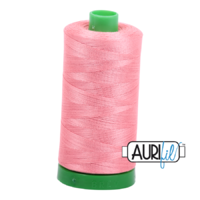 Aurifil 40wt Cotton Mako' 1000m Spool - 2435 - Peachy Pink
