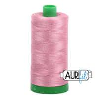 Aurifil 40wt Cotton Mako' 1000m Spool - 2445 - Victorian Rose