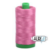 Aurifil 40wt Cotton Mako' 1000m Spool - 2452 - Dusty Rose