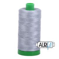 Aurifil 40wt Cotton Mako' 1000m Spool - 2610 - Light Blue Grey