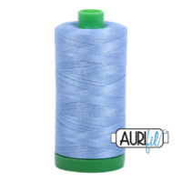 Aurifil 40wt Cotton Mako' 1000m Spool - 2720 - Light Delft Blue