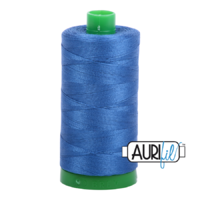 Aurifil 40wt Cotton Mako' 1000m Spool - 2730 - Delft Blue