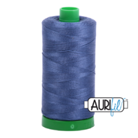 Aurifil 40wt Cotton Mako' 1000m Spool - 2775 - Steel Blue