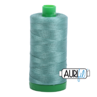 Aurifil 40wt Cotton Mako' 1000m Spool - 2850 - Medium Juniper
