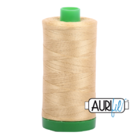 Aurifil 40wt Cotton Mako' 1000m Spool - 2915 - Very Light Brass