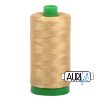 Aurifil 40wt Cotton Mako' 1000m Spool - 2920 - Light Brass