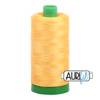 Aurifil 40wt Cotton Mako' 1000m Spool - 3920 - Golden Glow