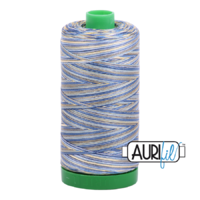 Aurifil 40wt Cotton Mako' 1000m Spool - 4649 - Lemon Blueberry