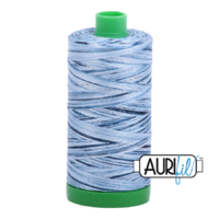 Aurifil 40wt Cotton Mako' 1000m Spool - 4669 - Stonewash Blue