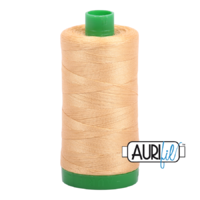 Aurifil 40wt Cotton Mako' 1000m Spool - 5001 - Ocher Yellow