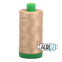 Aurifil 40wt Cotton Mako' 1000m Spool - 5010 - Blond Beige