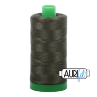 Aurifil 40wt Cotton Mako' 1000m Spool - 5012 - Dark Green