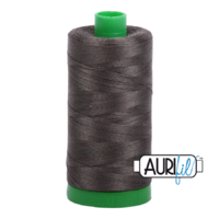 Aurifil 40wt Cotton Mako' 1000m Spool - 5013 - Asphalt
