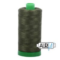 Aurifil 40wt Cotton Mako' 1000m Spool - 5023 - Medium Green
