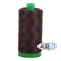 Aurifil 40wt Cotton Mako' 1000m Spool - 5024 - Dark Brown