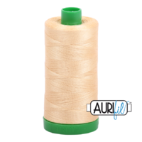 Aurifil 40wt Cotton Mako' 1000m Spool - 6001 - Light Caramel