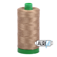 Aurifil 40wt Cotton Mako' 1000m Spool - 6010 - Toast