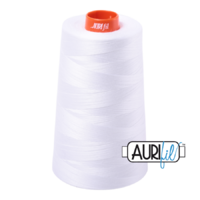 Aurifil 50wt Cotton Mako' 5900m Cone - 2024 - White