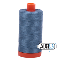 Aurifil 50wt Cotton Mako' 1300m Spool - 1126 - Blue Grey