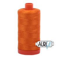 Aurifil 50wt Cotton Mako' 1300m Spool - 1133 - Bright Orange