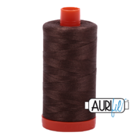 Aurifil 50wt Cotton Mako' 1300m Spool - 1140 - Bark