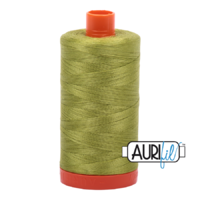 Aurifil 50wt Cotton Mako' 1300m Spool - 1147 - Light Leaf Green