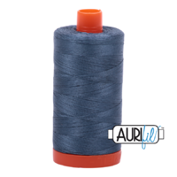 Aurifil 50wt Cotton Mako' 1300m Spool - 1310 - Medium Blue Grey
