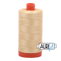 Aurifil 50wt Cotton Mako' 1300m Spool - 2125 - Wheat