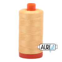 Aurifil 50wt Cotton Mako' 1300m Spool - 2130 - Medium Butter