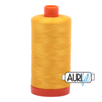 Aurifil 50wt Cotton Mako' 1300m Spool - 2135 - Yellow