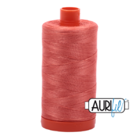 Aurifil 50wt Cotton Mako' 1300m Spool - 2225 - Salmon