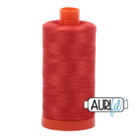 Aurifil 50wt Cotton Mako' 1300m Spool - 2245 - Red Orange