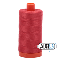Aurifil 50wt Cotton Mako' 1300m Spool - 2255 - Dark Red Orange