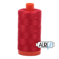 Aurifil 50wt Cotton Mako' 1300m Spool - 2265 - Lobster Red