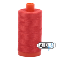 Aurifil 50wt Cotton Mako' 1300m Spool - 2277 - Light Red Orange