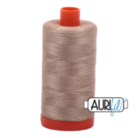 Aurifil 50wt Cotton Mako' 1300m Spool - 2326 - Sand