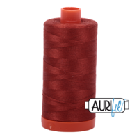 Aurifil 50wt Cotton Mako' 1300m Spool - 2385 - Terracotta