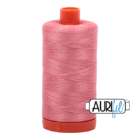 Aurifil 50wt Cotton Mako' 1300m Spool - 2435 - Peachy Pink