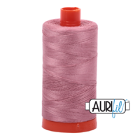 Aurifil 50wt Cotton Mako' 1300m Spool - 2445 - Victorian Rose