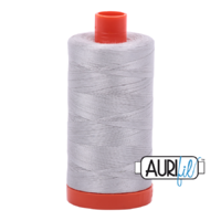 Aurifil 50wt Cotton Mako' 1300m Spool - 2615 - Aluminium