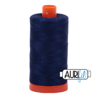 Aurifil 50wt Cotton Mako' 1300m Spool - 2784 - Dark Navy