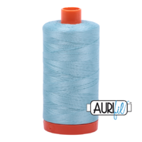Aurifil 50wt Cotton Mako' 1300m Spool - 2805 - Light Grey Turquoise