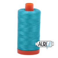 Aurifil 50wt Cotton Mako' 1300m Spool - 2810 - Turquoise