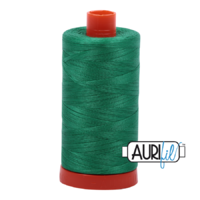 Aurifil 50wt Cotton Mako' 1300m Spool - 2865 - Emerald