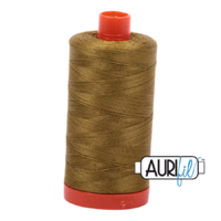 Aurifil 50wt Cotton Mako' 1300m Spool - 2910 - Medium Olive
