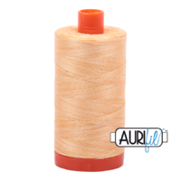 Aurifil 50wt Cotton Mako' 1300m Spool - 3920 - Golden Glow