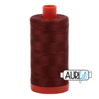 Aurifil 50wt Cotton Mako' 1300m Spool - 4012 - Copper Brown