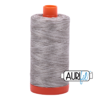 Aurifil 50wt Cotton Mako' 1300m Spool - 4670 - Silver Fox