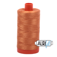 Aurifil 50wt Cotton Mako' 1300m Spool - 5009 - Medium Orange