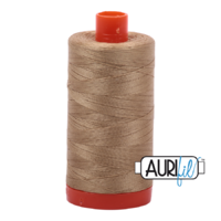 Aurifil 50wt Cotton Mako' 1300m Spool - 5010 - Blond Beige